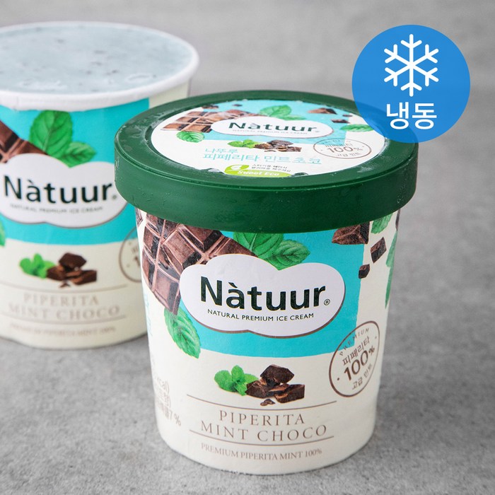 나뚜루 피페리타 민트 초코 아이스크림 (냉동), 474ml, 1개 대표 이미지 - 나뚜루 추천