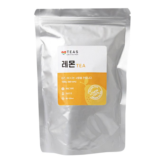 티즈 건조 레몬차, 100g, 1개 대표 이미지 - 건조 레몬 추천