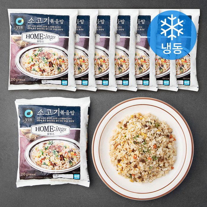 청정원 호밍스 소고기 볶음밥 (냉동), 210g, 8입 대표 이미지 - 중국집 메뉴 추천