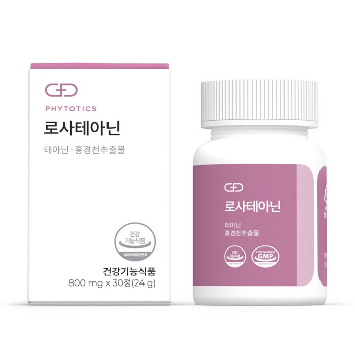 피토틱스 로사테아닌 800mg, 30정, 1개 대표 이미지 - 스트레스 영양제 추천