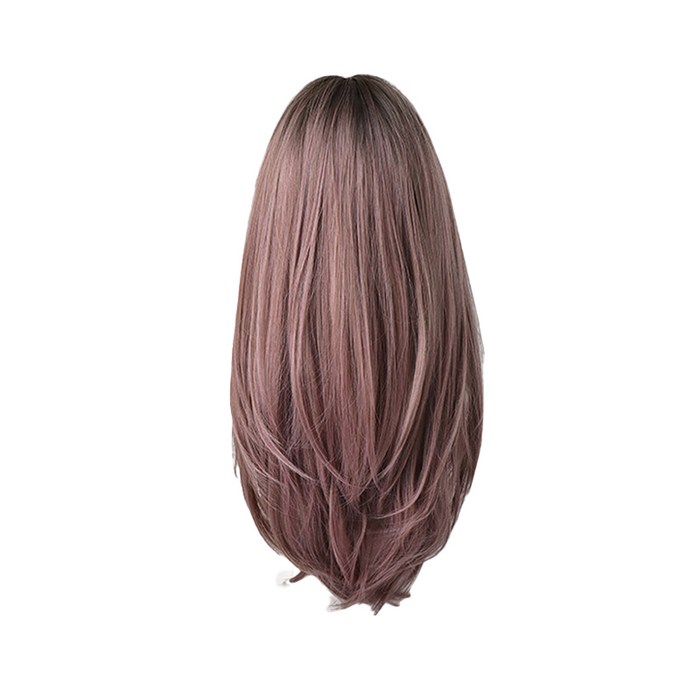 긴머리 통가발 65cm, 핑크 브라운, 1개 대표 이미지 - 통가발 추천
