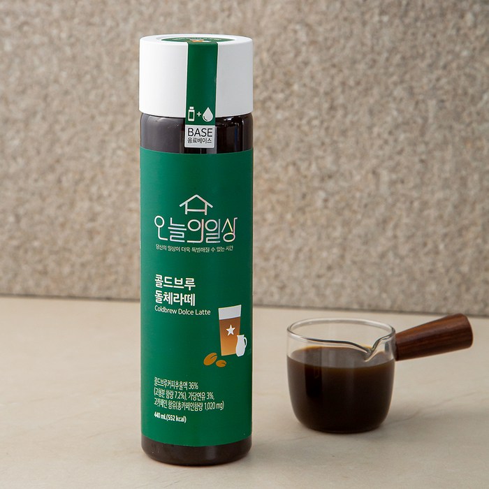 오늘의일상 콜드브루 돌체라떼, 440ml, 1개 대표 이미지 - 돌체라떼 추천