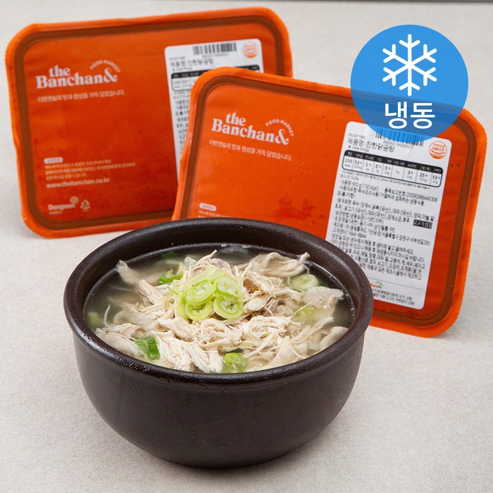 더반찬 진한닭곰탕(냉동), 600g, 2개 대표 이미지 - 김칫국 추천