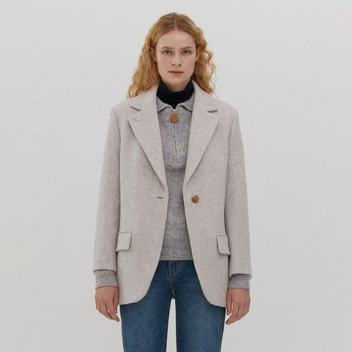 앳코너 여성용 OVER FIT SINGLE WOOL JACKET 대표 이미지 - 싱글 자켓 추천