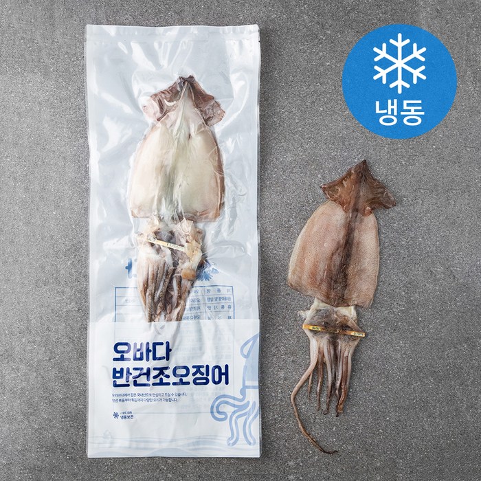 오바다 국내산 반건조오징어 5미 (냉동), 300g, 1개 대표 이미지 - 반건조 오징어 추천