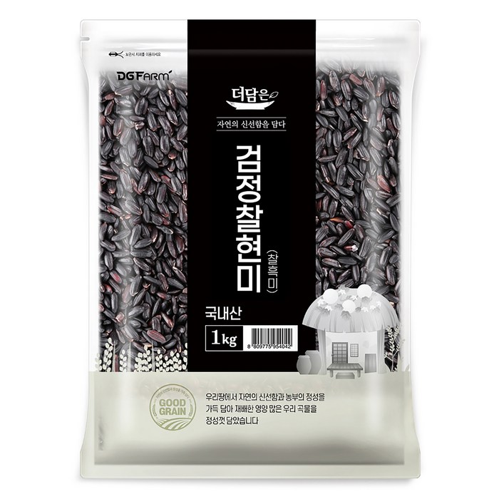 더담은 국산 찰흑미, 1개, 1kg 대표 이미지 - 흑미 추천