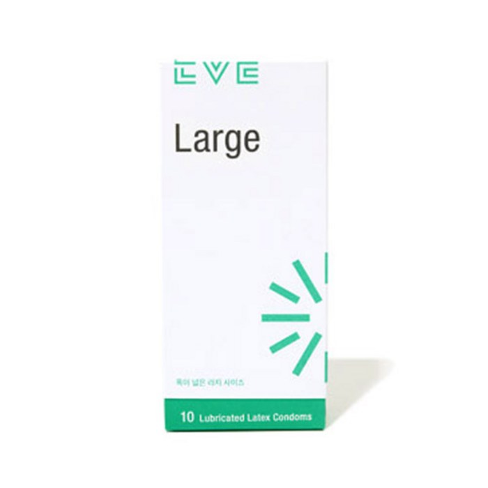 EVE 이브 라지 일반형 콘돔, 1개, 10개입 대표 이미지 - 얇은 콘돔 추천