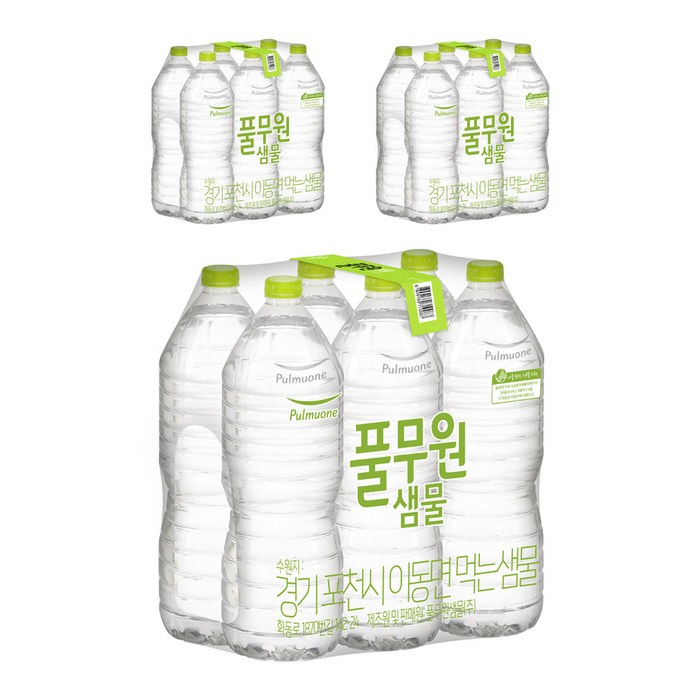 풀무원샘물 무라벨 생수, 18개, 2L 대표 이미지 - 무라벨 생수 2L 추천