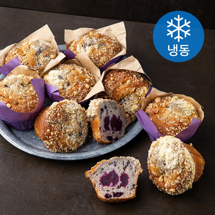 LES DElICES DES 7 VALLEES 블루베리 머핀 (냉동), 120g, 9개 대표 이미지 - 머핀 추천