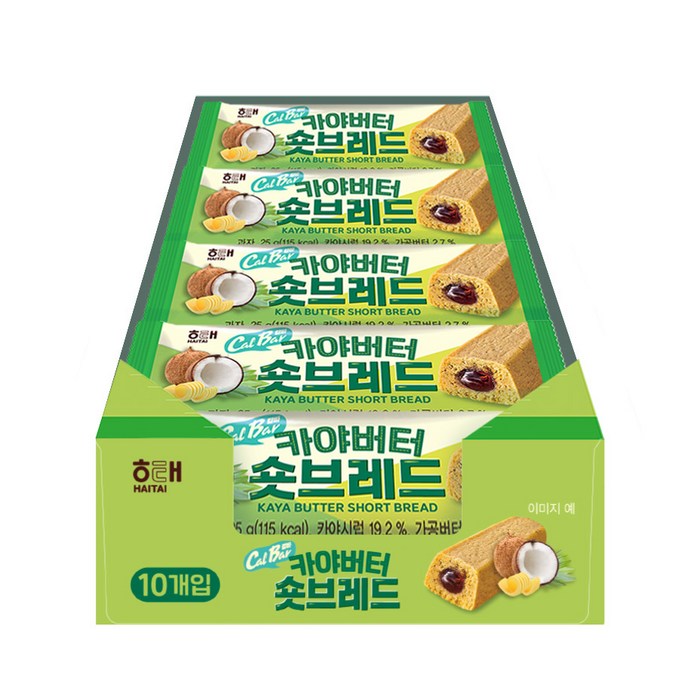 해태제과 칼바 카야버터 숏브레드 10p, 1개, 250g 대표 이미지 - 버터바 추천