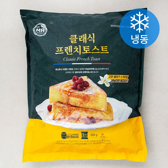 밀크앤허니 클래식 프렌치 토스트 (냉동), 5입, 100g 대표 이미지 - 브런치 메뉴 추천