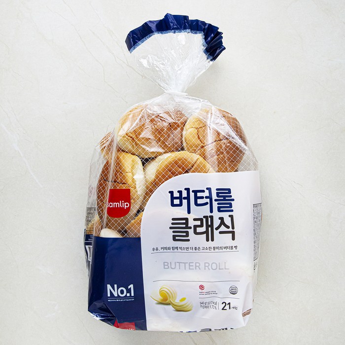 삼립 버터롤 클레식 21개입, 546g, 1개 대표 이미지 - 모닝빵 추천