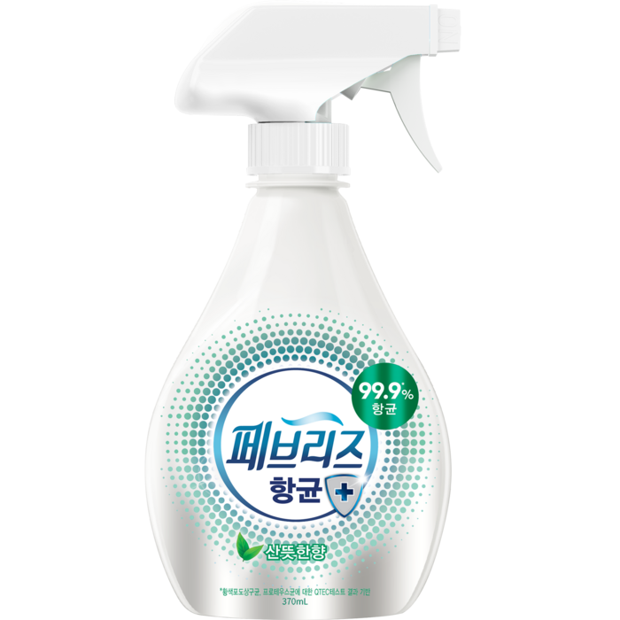 페브리즈 항균플러스 섬유탈취제, 370ml, 1개, 산뜻한향 대표 이미지 - 섬유탈취제 추천