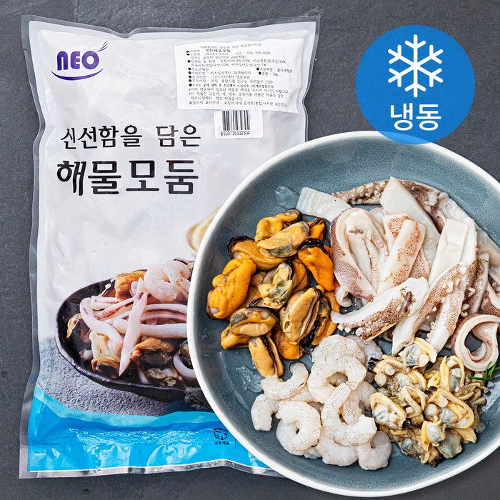 국내산 신선함을 담은 해물 모둠 (냉동), 1kg, 1개 대표 이미지 - 해물 파스타 추천