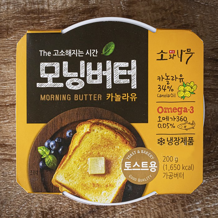 소와나무 모닝버터 카놀라유, 200g, 1개 대표 이미지 - 식물성 버터 추천