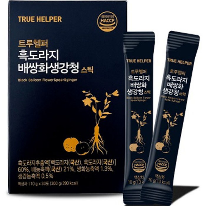 트루헬퍼 흑도라지 배 쌍화 생강청 스틱 30p, 300g, 1개 대표 이미지 - 쌍화스틱 추천