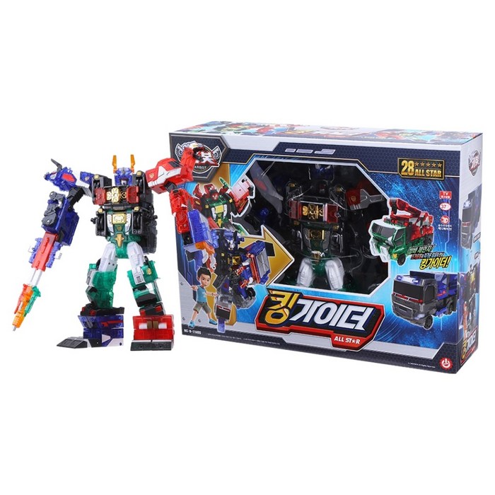 헬로카봇 킹가이더 올스타 변신로봇 세트, 혼합색상, 1개