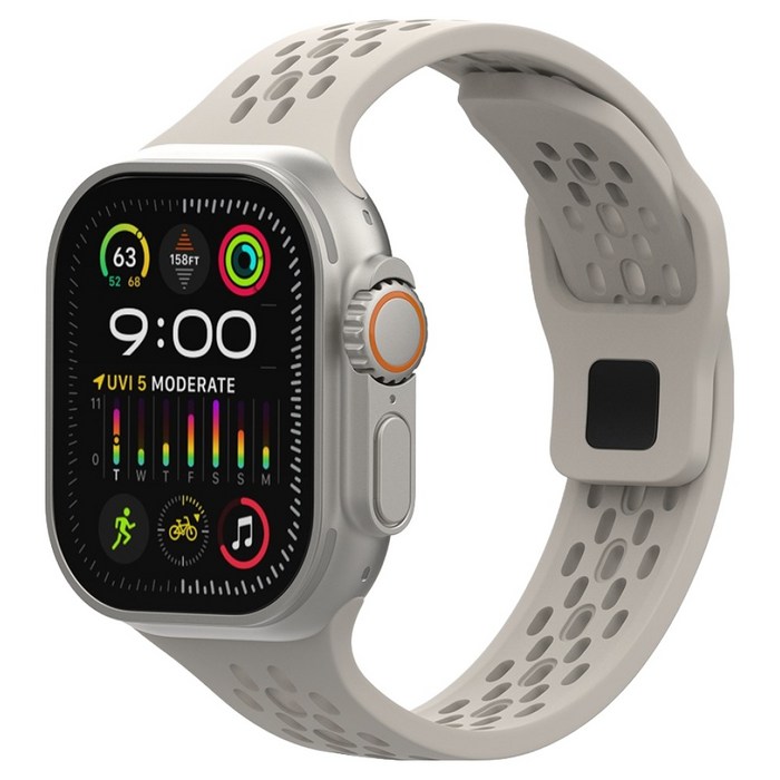 스카이 팔레트 실리콘 펀칭 스포츠 밴드 스트랩, 스타라이트, 1개