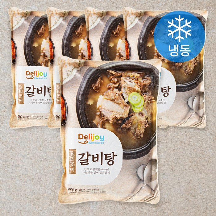딜리조이 갈비탕 (냉동), 5개입, 600g 대표 이미지 - 물갈비 추천