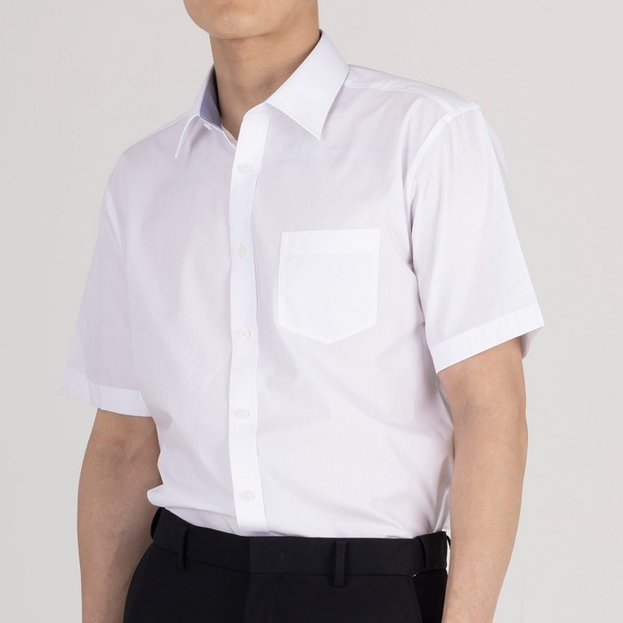 까망베르 남성용 구김방지 클래식핏 반팔 와이셔츠 SV0001 대표 이미지 - 남자 반팔 셔츠 추천
