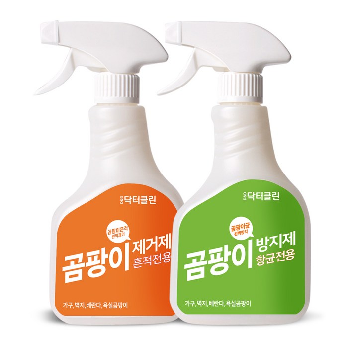 디앤디 닥터클린 곰팡이제거제 500ml + 곰팡이방지제 500ml, 1000ml, 1세트 대표 이미지 - 곰팡이제거제 추천