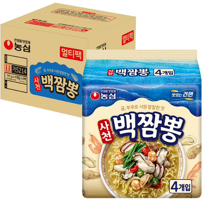 농심 사천백짬뽕, 94g, 32개 대표 이미지 - 짜빠구리 추천