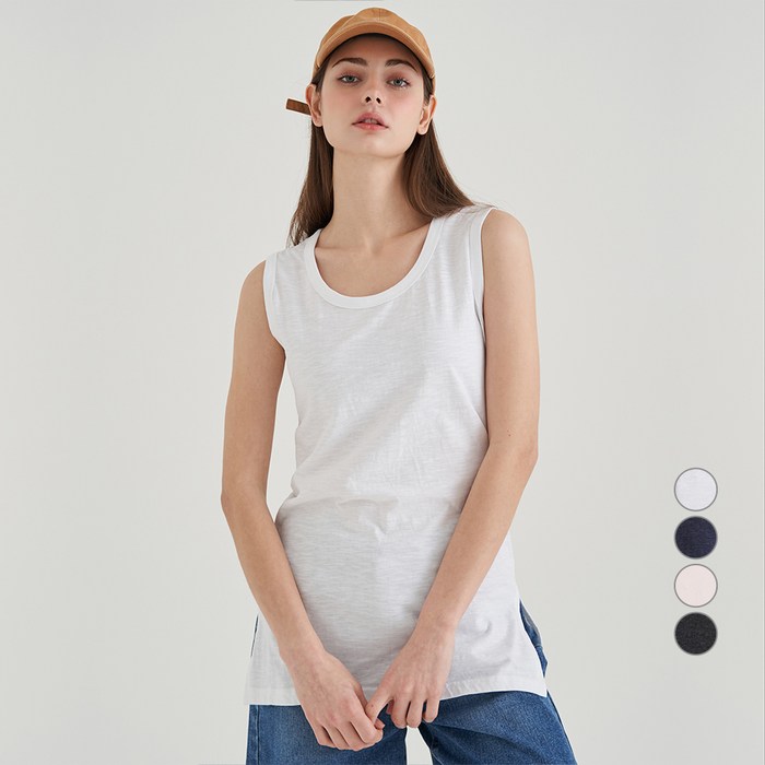 아피나르 레이어드 슬리브리스 티셔츠 대표 이미지 - 여자 자켓 이너 추천