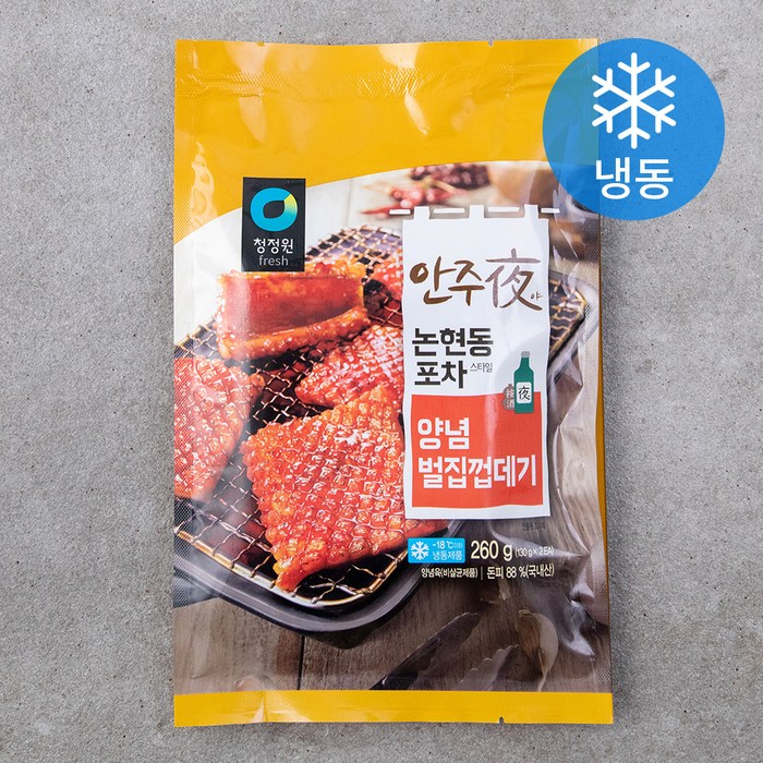 청정원 안주야 벌집껍데기 (냉동), 260g, 1개 대표 이미지 - 벌집껍데기 추천