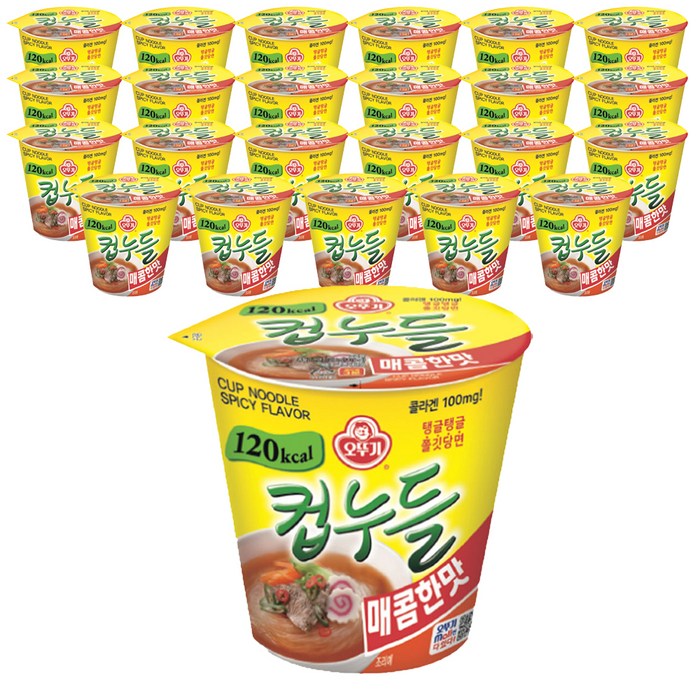 오뚜기 컵누들 매콤한맛 37.8g, 24개 대표 이미지 - 컵누들 추천