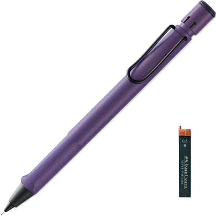 LAMY 사파리 샤프 다크라일락 + 샤프심 랜덤발송 LM173 DL 한정판 세트, 0.5mm, 1세트 대표 이미지 - 일본 샤프 추천