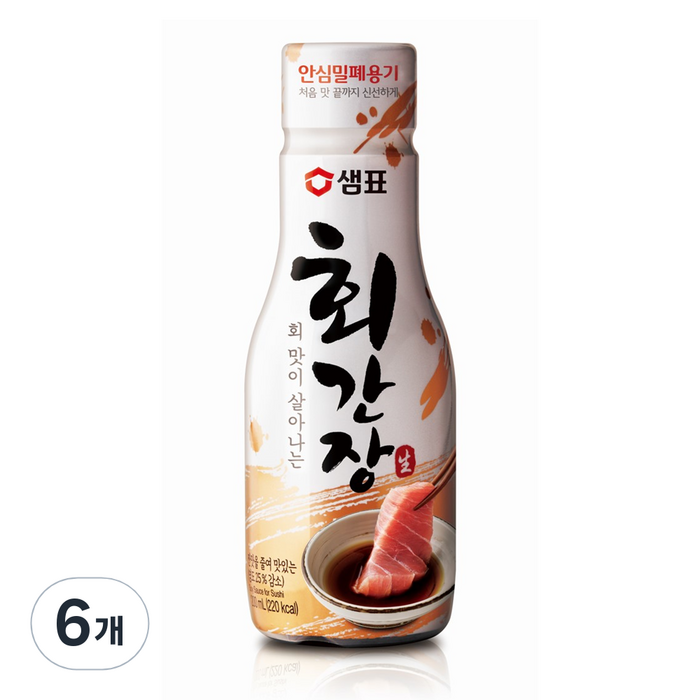 샘표 회 간장, 200ml, 6개 대표 이미지 - 회간장 추천