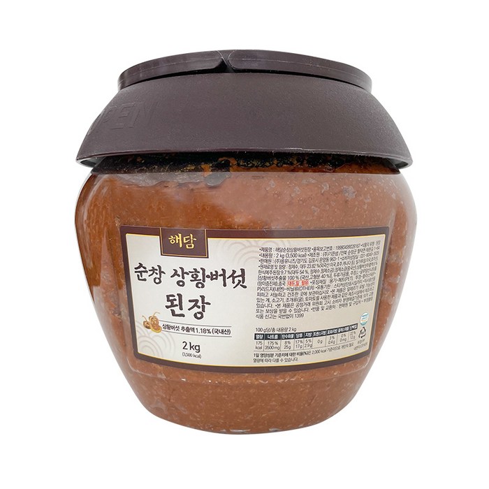 해담 순창 상황버섯 된장, 2kg, 1개 대표 이미지 - 상황버섯 추천