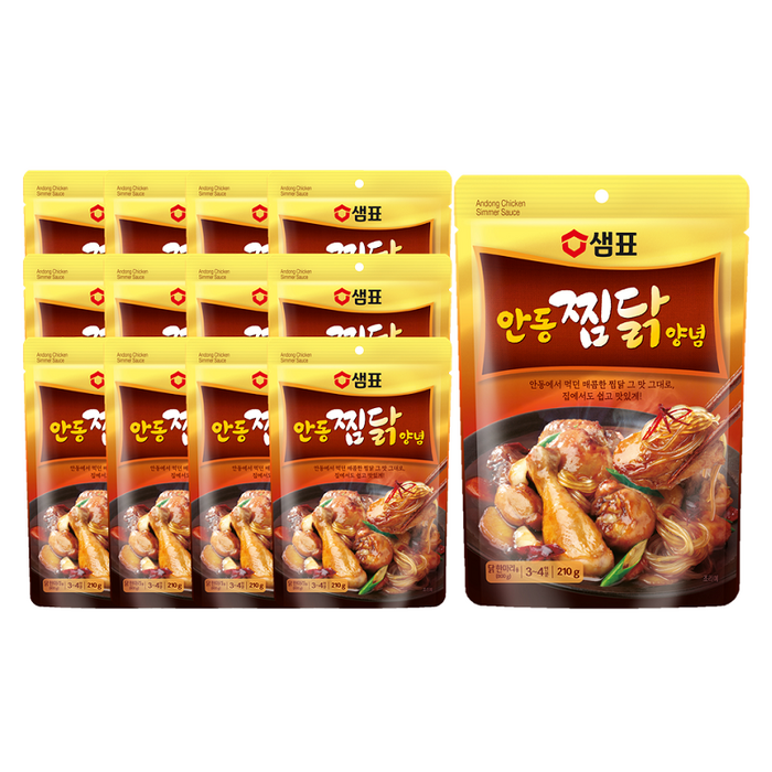 샘표 안동 찜닭 양념, 210g, 12개 대표 이미지 - 찜닭 추천