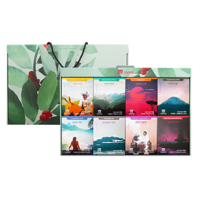 1킬로커피 드립백 커피 8종 선물 세트, 드립백 커피 10g x 8종 x 5p, 1세트 대표 이미지 - 드립커피 추천