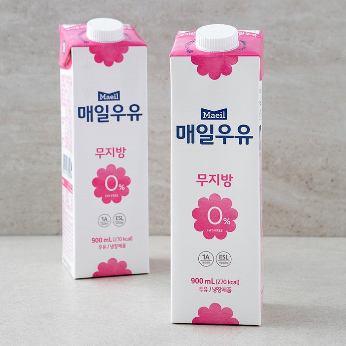 매일우유 무지방, 900ml, 2개 대표 이미지 - 프로틴 요거트 추천