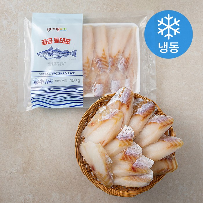 곰곰 동태포 (냉동), 400g, 1개 대표 이미지 - 손질 생선 추천