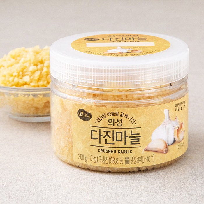 맑은물에 의성 다진마늘, 200g, 1개 대표 이미지 - 다진 채소 추천