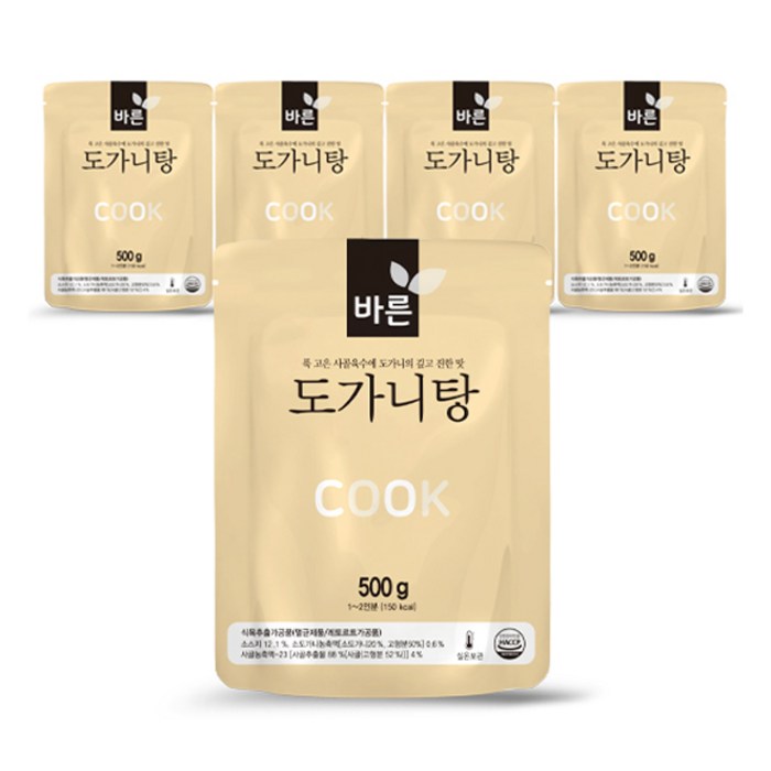 바른 도가니탕, 500g, 5개 대표 이미지 - 도가니탕 추천