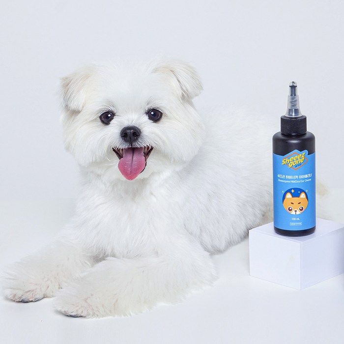 쉬즈곤 반려동물 히비시카 이어클리너 저자극 귀세정제, 130ml, 1개 쉬즈곤 반려동물 히비시카 이어클리너 저자극 귀세정제, 130ml, 1개