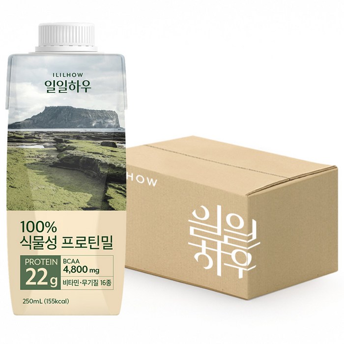 일일하우 마시는 식물성 프로틴밀, 250ml, 24개 대표 이미지 - 프로틴 간식 추천