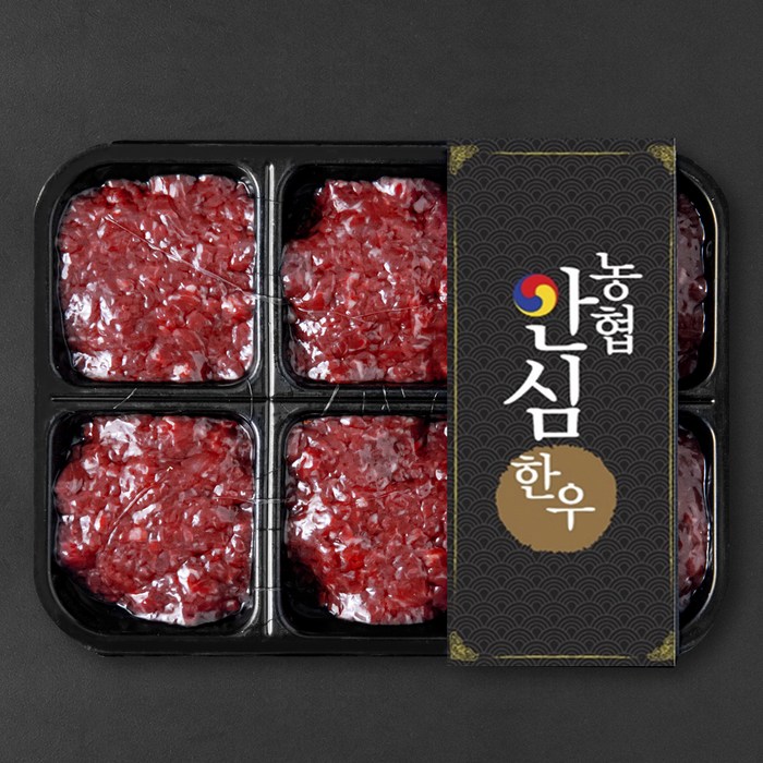 농협안심한우 정성스레 갈아 만든 한우 다짐육 1등급 (냉장), 300g, 1개 대표 이미지 - 간고 추천