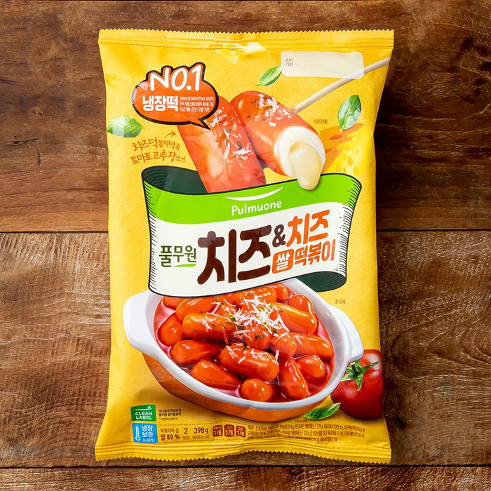 풀무원 쌀 치즈 & 치즈 떡볶이 2인분, 398g, 1개 대표 이미지 - 분식 추천
