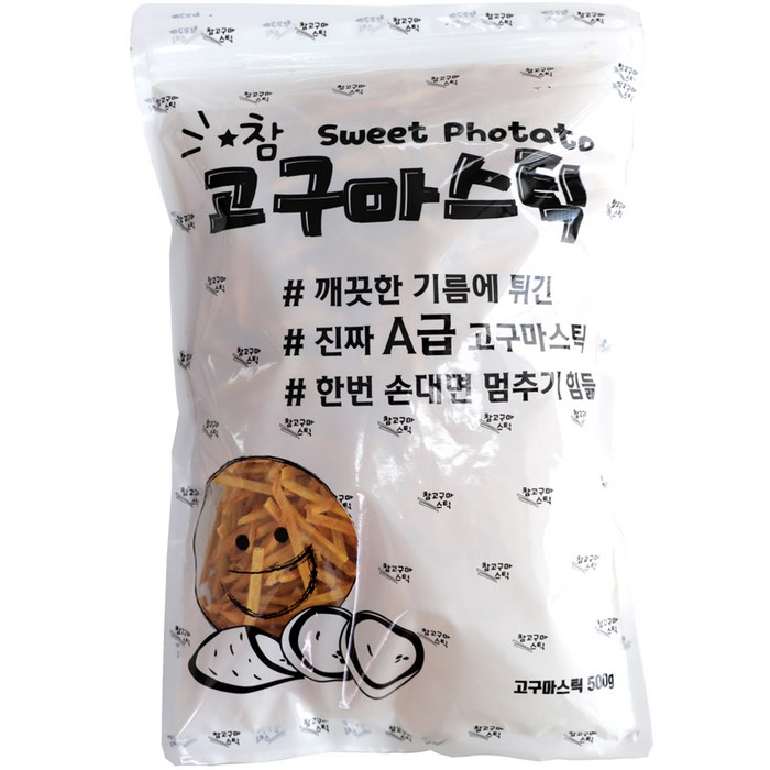 대삼민속식품 참고구마스틱, 500g, 1개 대표 이미지 - 뻥과자 추천