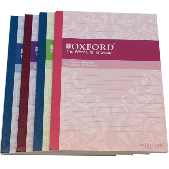 OXFORD 잘펴지는 유선노트 A4 80매, 랜덤 발송, 4개 대표 이미지 - 공책 추천