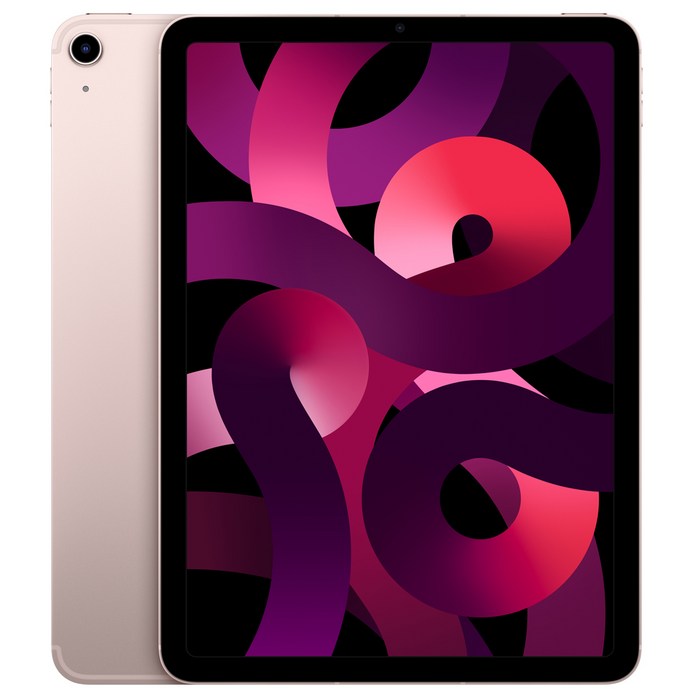 Apple 2022 아이패드 에어 5세대, 핑크, 64GB, Wi-Fi+Cellular 대표 이미지 - 가벼운 태블릿 추천