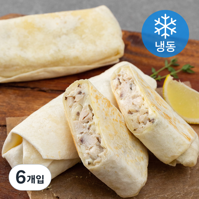 테이트 그릴드머쉬룸 치킨랩샌드위치 (냉동), 125g, 6개입 대표 이미지 - 치킨랩 추천