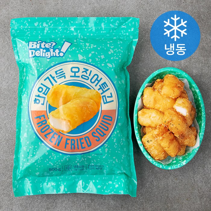 [쿠팡수입] Bite?Delight! 한입가득 오징어튀김 (냉동), 800g, 1팩 대표 이미지 - 맥주 야식 추천