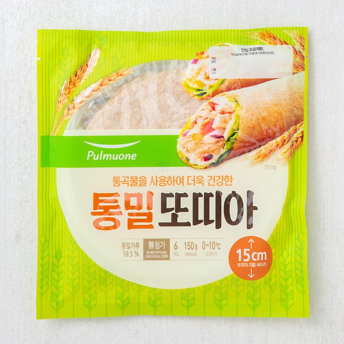 풀무원 신 생가득 통밀 또띠아, 150g, 1개 대표 이미지 - 멕시코 음식 추천