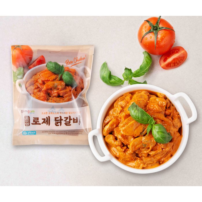 곰곰 로제 닭갈비 (냉장), 550g, 1개 대표 이미지 - 닭갈비 추천