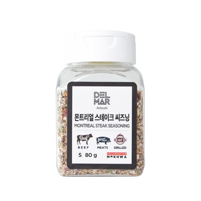 딜리셔스마켓 몬트리얼 스테이크 시즈닝 소형, 80g, 1개 대표 이미지 - 허브솔트 추천